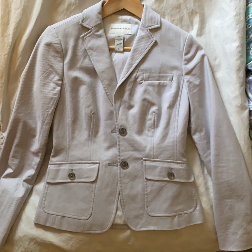 Banana Republic Blazer + Pencil Skirt Suit Set